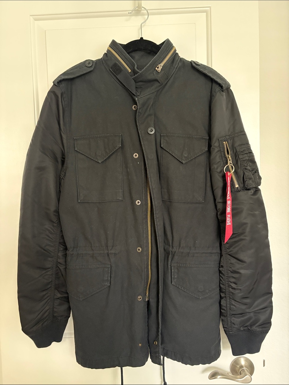 Alpha Industries Black Military Field Jacket